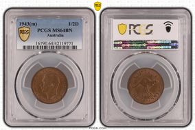 1943(m) 1/2D MS64BN