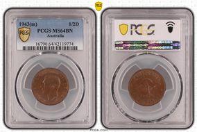 1943(m) 1/2D MS64BN