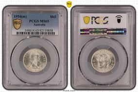 1954(m) Shil KM-53  Ag MS65