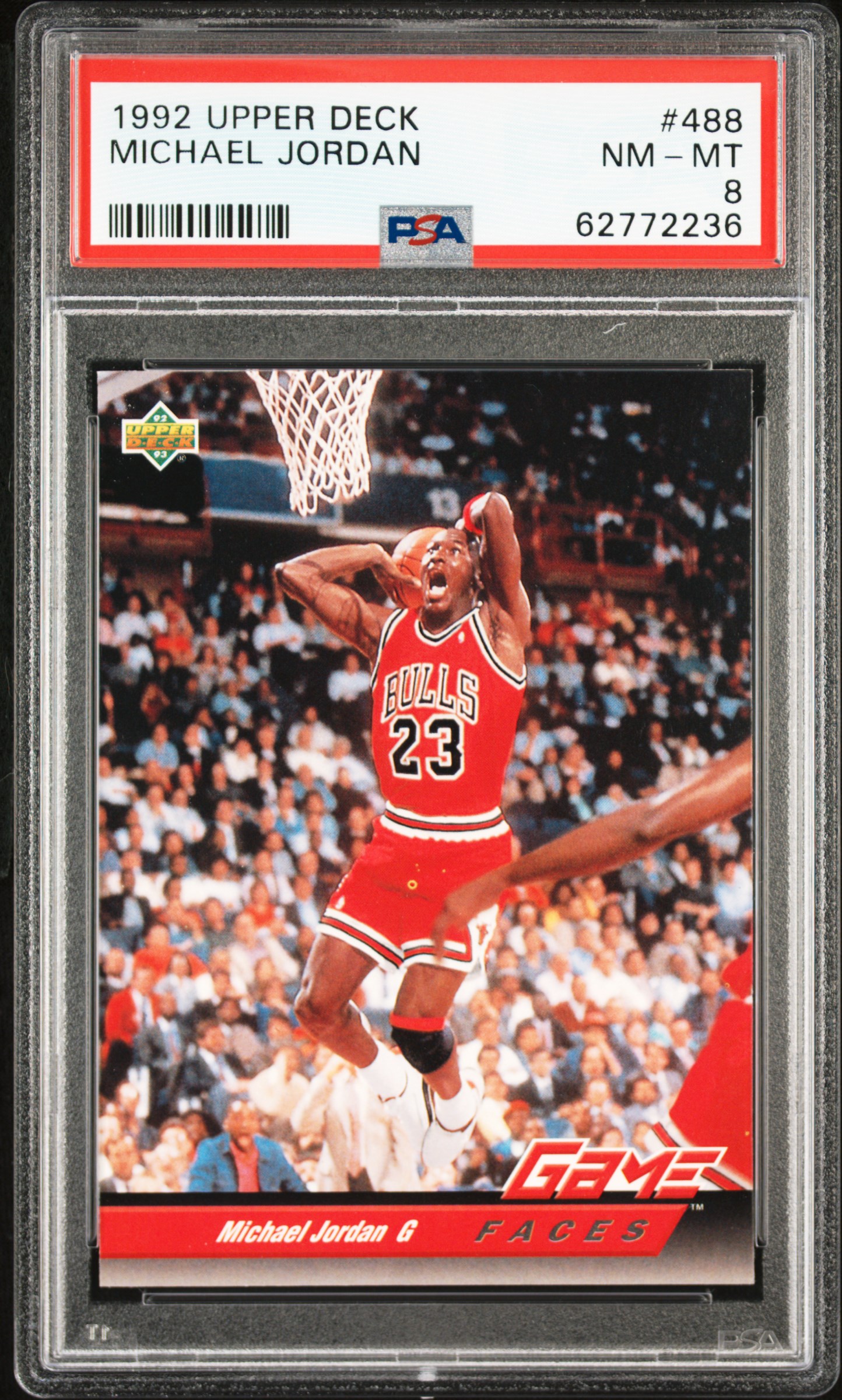 1992 Upper Deck 488 Michael Jordan PSA 8