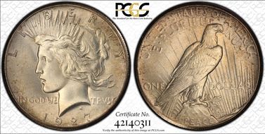 1927 $1 MS66