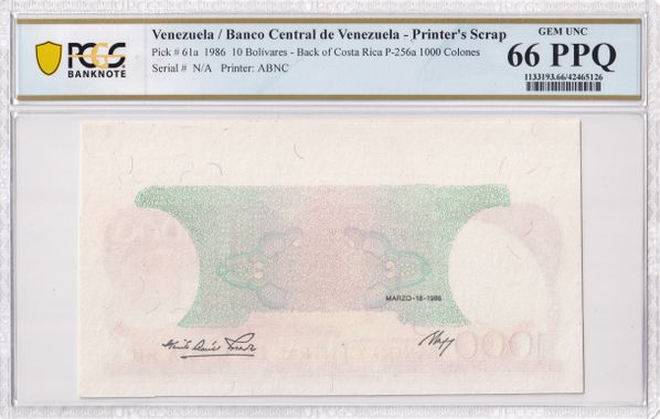 Cert 42465126 - Banknote Obverse