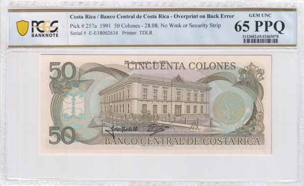 Cert 42465078 - Banknote Obverse