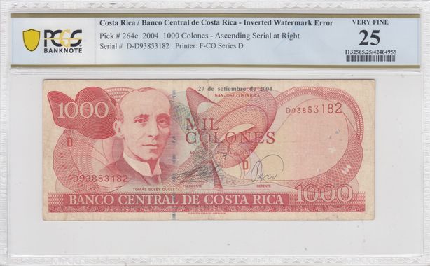 Cert 42464955 - Banknote Obverse