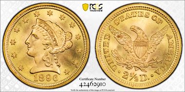 1896 $2.50 MS68
