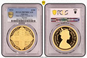 2021 £200 New Gothic Crown Au Shields PR70DCAM