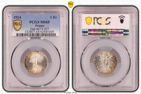 1914 1 Fr Gad-467 F-217 MS65