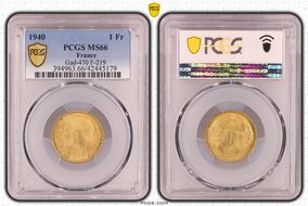 1940 1 Fr Gad-470 F-219 MS66