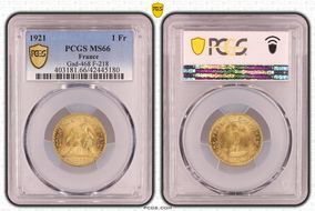 1921 1 Fr Gad-468 F-218 MS66