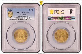 1922 1 Fr Gad-468 F-218 MS66