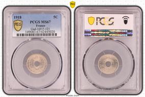 1918 5C Gad-169 F-121 MS67