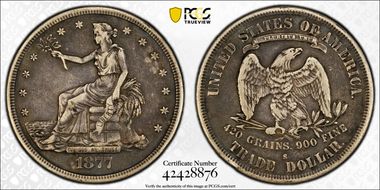 1877-S T$1 VF30