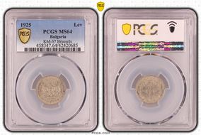 1925 Lev KM-37 Brussels MS64