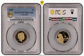 2008 $2 PR70DCAM