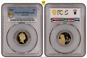 1993 $2 PR70DCAM