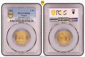 1923 1 Fr Gad-468 F-218 MS66