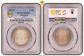 1876-J 2 Mk J-61 MS66+