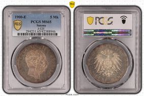 1900-E 5 Mk J-125 MS65