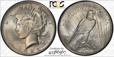 1925 $1 MS66+