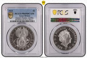2021 £2 The Griffin of Edward III Queen's Beasts PR69DCAM