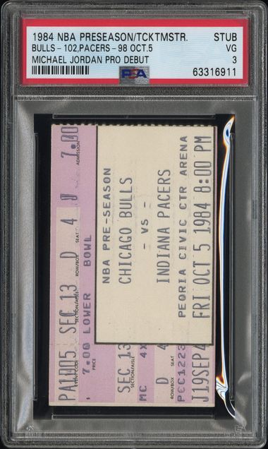 Michael Jordan Pro Debut slab