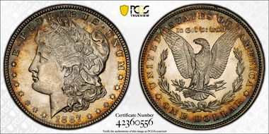 1887 $1 MS66