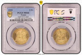 1925 2 Fr Gad-533 F-267 MS66