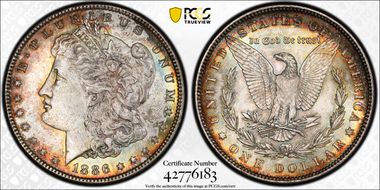 1886 $1 MS64