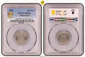 1908 20 Para MS65