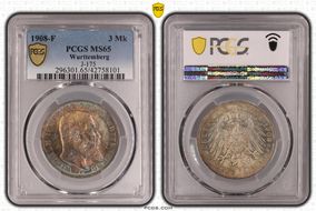 1908-F 3 Mk J-175 MS65