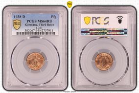 1938-D Pfg J-361 MS64RB