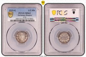 1915-G 1/2 Mk J-16 MS63