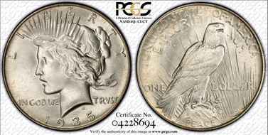 1935 $1 MS65