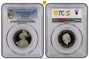 2021 £2 Britannia Ag 5th Portrait PR69DCAM