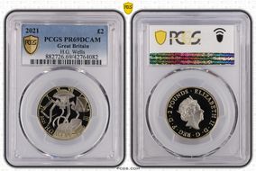 2021 £2 H.G. Wells PR69DCAM