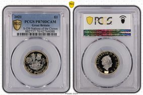2021 £1 S-J39 Nations of the Crown PR70DCAM