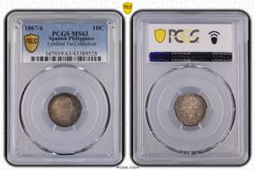 1867/6 10C MS63
