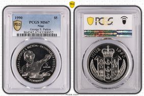 1990 $5 George S. Patton MS67