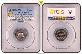 ND (1934-35) Medal N.S.D. F.B.St. Silvered Brass SP62