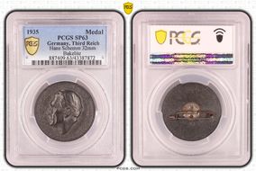 1935 Medal  Hans Schemm 32mm Bakelite SP63