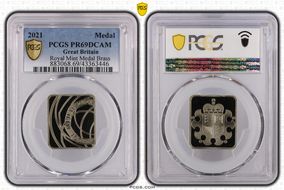 2021 Medal Royal Mint Medal Brass PR69DCAM