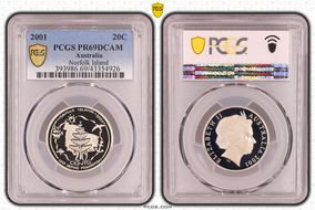 2001 20C Norfolk Island PR69DCAM