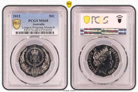 2015 50C Longest Reigning Monarch MS68