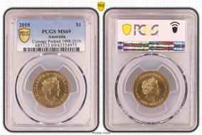 2019 $1 Coinage Portrait 1998-2019 MS69