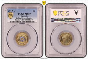 2019-C $2 Police Remembrance Colorized MS69