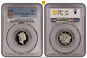 1990 10C PR70DCAM