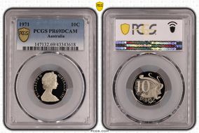1971 10C PR69DCAM