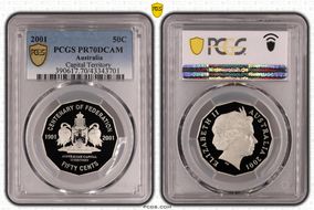 2001 50C Capital Territory PR70DCAM
