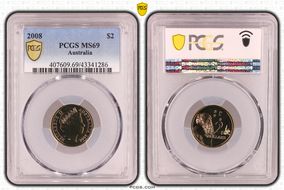 2008 $2 MS69