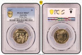 2017 $1 Milne Bay MS67